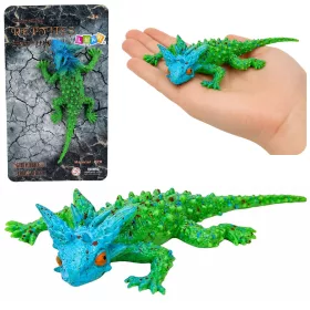 Szarvasgyík gumifigura, nyújtható, valósághű, 20 cm