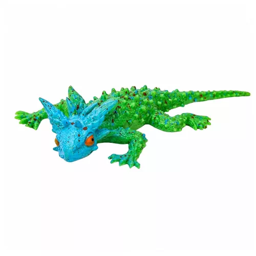 Szarvasgyík gumifigura, nyújtható, valósághű, 20 cm