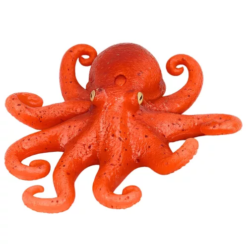 Gumi polip figura, nyújtható, valósághű tengeri állat, 14 cm