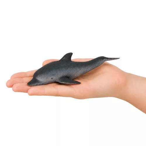 Gumi Tengeri Delfin Figura Puha Realisztikus TPR Sötétszürke 17,5 cm