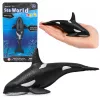 Hal Gumi Kardszárnyú delfin Figura Nyújtható Realisztikus Tengeri Emlős 17,5 cm