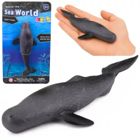   Hal Gumi Bálna Figura Nyújtható Realisztikus Tengeri Emlős 18cm