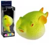 Gömbhal gumifigura, nyújtható, valósághű óceáni hal, 12 cm