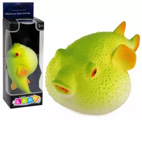   Gömbhal gumifigura, nyújtható, valósághű óceáni hal, 12 cm