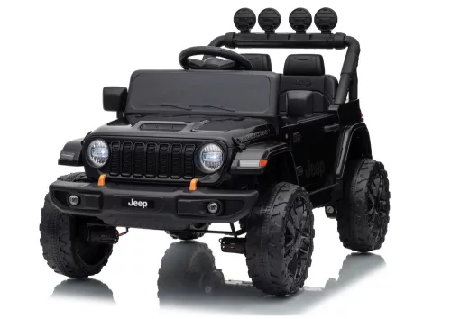 Jeep Rubicon DK-JWR558 24 V-os fekete akkumulátoros jármű