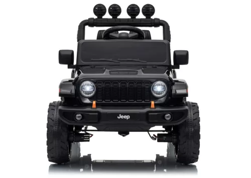Jeep Rubicon DK-JWR558 24 V-os fekete akkumulátoros jármű