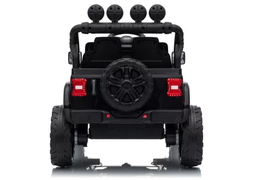 Jeep Rubicon DK-JWR558 24 V-os fekete akkumulátoros jármű