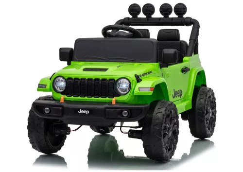Jeep Rubicon DK-JWR558 24 V-os zöld akkumulátoros jármű