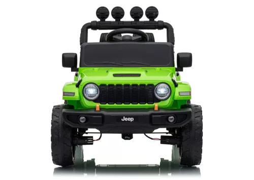 Jeep Rubicon DK-JWR558 24 V-os zöld akkumulátoros jármű