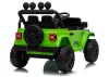 Jeep Rubicon DK-JWR558 24 V-os zöld akkumulátoros jármű