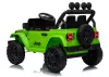 Jeep Rubicon DK-JWR558 24 V-os zöld akkumulátoros jármű