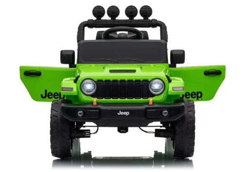 Jeep Rubicon DK-JWR558 24 V-os zöld akkumulátoros jármű