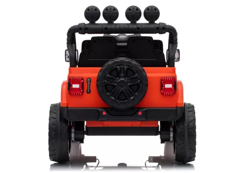 Jeep Rubicon DK-JWR558 24 V-os narancssárga akkumulátoros kisautó