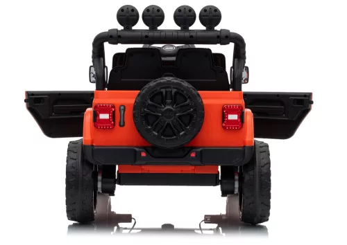 Jeep Rubicon DK-JWR558 24 V-os narancssárga akkumulátoros kisautó