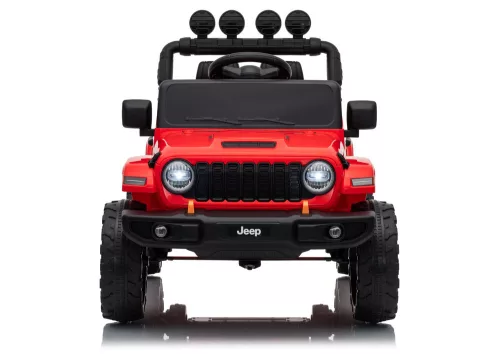 Jeep Rubicon DK-JWR558 24 V-os piros akkumulátoros jármű