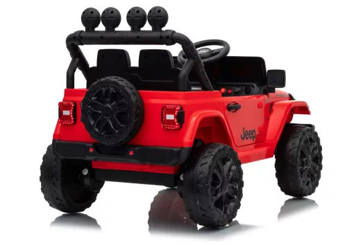 Jeep Rubicon DK-JWR558 24 V-os piros akkumulátoros jármű