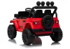 Jeep Rubicon DK-JWR558 24 V-os piros akkumulátoros jármű