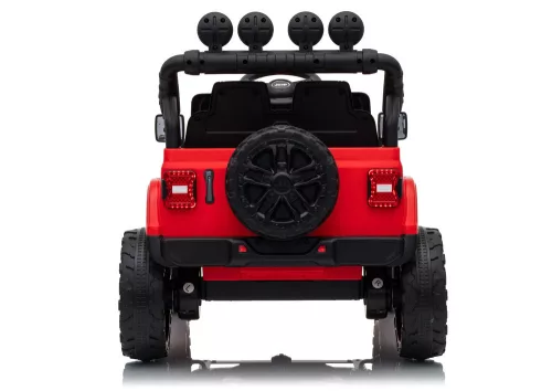 Jeep Rubicon DK-JWR558 24 V-os piros akkumulátoros jármű