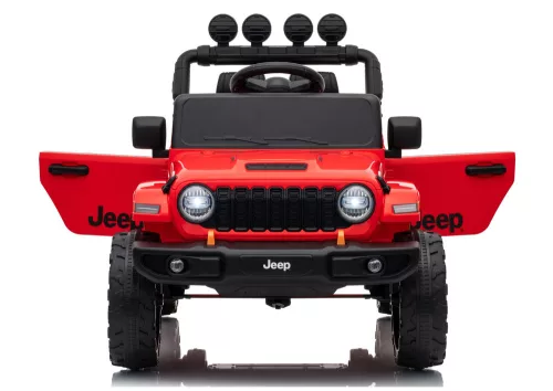 Jeep Rubicon DK-JWR558 24 V-os piros akkumulátoros jármű
