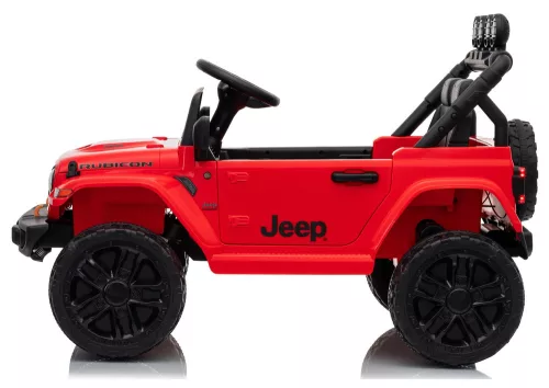 Jeep Rubicon DK-JWR558 24 V-os piros akkumulátoros jármű
