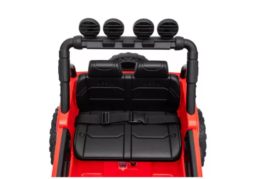 Jeep Rubicon DK-JWR558 24 V-os piros akkumulátoros jármű