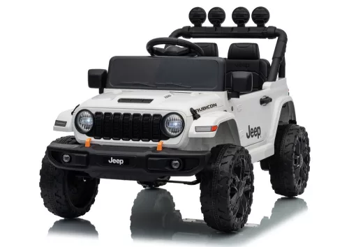 Jeep Rubicon DK-JWR558 24 V-os fehér akkumulátoros jármű