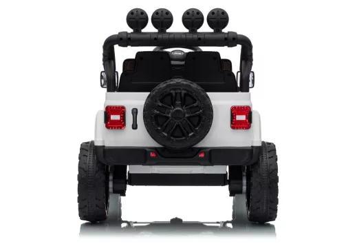 Jeep Rubicon DK-JWR558 24 V-os fehér akkumulátoros jármű