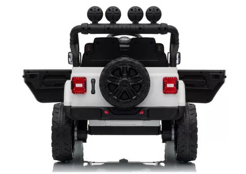 Jeep Rubicon DK-JWR558 24 V-os fehér akkumulátoros jármű