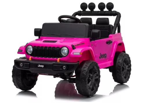 Jeep Rubicon DK-JWR558 24V-os rózsaszín akkumulátoros jármű