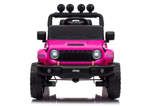 Jeep Rubicon DK-JWR558 24V-os rózsaszín akkumulátoros jármű