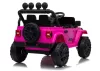 Jeep Rubicon DK-JWR558 24V-os rózsaszín akkumulátoros jármű
