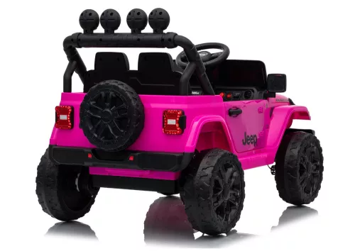 Jeep Rubicon DK-JWR558 24V-os rózsaszín akkumulátoros jármű