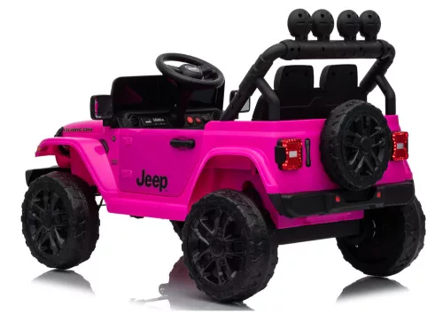 Jeep Rubicon DK-JWR558 24V-os rózsaszín akkumulátoros jármű