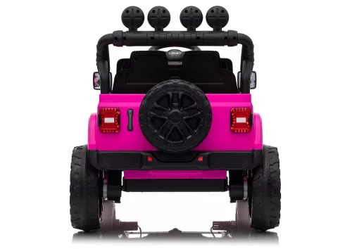 Jeep Rubicon DK-JWR558 24V-os rózsaszín akkumulátoros jármű