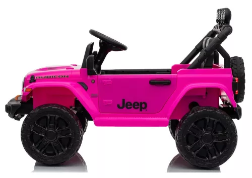Jeep Rubicon DK-JWR558 24V-os rózsaszín akkumulátoros jármű