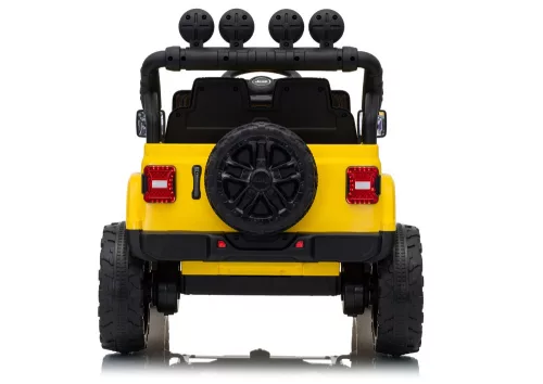 Jeep Rubicon DK-JWR558 24 V-os sárga akkumulátoros jármű