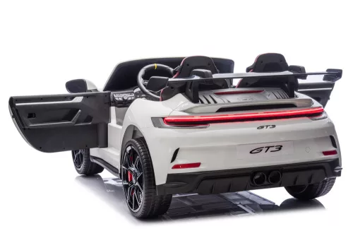 DK-P911 Porsche GT3 24V-os akkumulátoros autó, fehér