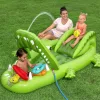 Vízi játszótér csúszdával, krokodil kiegészítőkkel, Bestway 53169