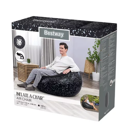 Felfújható szék, fekete, fújja fel a széket Bestway 75153
