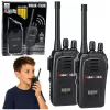 Walkie-talkie USB zajcsökkentő fekete 200M hatótávolságú