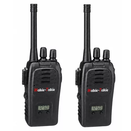 Walkie-talkie USB zajcsökkentő fekete 200M hatótávolságú