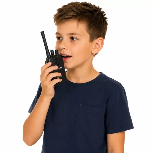 Walkie-talkie USB zajcsökkentő fekete 200M hatótávolságú