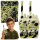 Katonai walkie-talkie-k USB hatótávolság 200M Khaki 2 db.