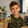 Katonai walkie-talkie-k USB hatótávolság 200M Khaki 2 db.
