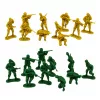 Katonai készlet katonák járművek katonai bázis torony figurák 46 db.