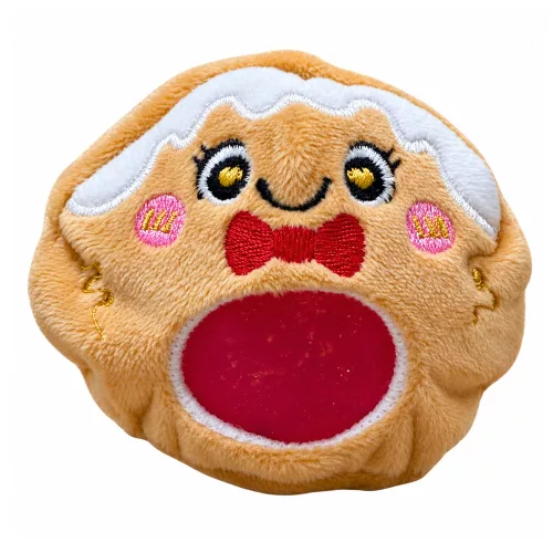 Ünnepi Plüss Csillámos Szorítójáték – Puha, Csillámos, Stresszoldó (8cm)