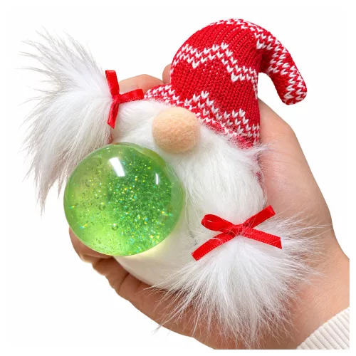 Ünnepi Plüss Csillámos Szorítójáték – Puha, Csillámos, Stresszoldó (8cm)