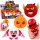 Halloween Csillámos Plüss Játék – Puha, Csillámos, Stresszoldó (8cm)