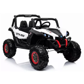 Jeep XMX603 elektromos kisautó - fehér, MP4-gyel