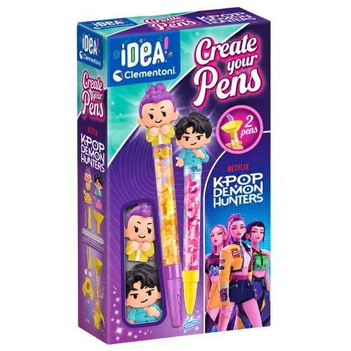 Idea Art Mini Pen Factory K-Pop Demon Hunters Rumi és Jinu Clementoni 18480